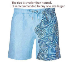 (L, 2) Short Magic Swimsuit Man Men Women Change Color Beach Shorts Swimming Trunks Swimwear Quick Dry Bathing Shorts Casual Beach Pant-1