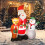 Outsunny Hinchables de Navidad Multicolor 150 x 45 x 150 cm 4
