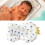 Baby Bath Cushion Support Seat Pillow White Crown Pattern Adjustable White 4
