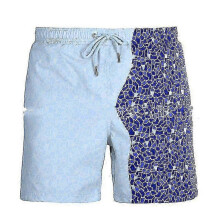 (L, 13) Short Magic Swimsuit Man Men Women Change Color Beach Shorts Swimming Trunks Swimwear Quick Dry Bathing Shorts Casual Beach Pant-1