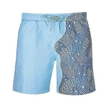 (XXL, 3) Short Magic Swimsuit Man Men Women Change Color Beach Shorts Swimming Trunks Swimwear Quick Dry Bathing Shorts Casual Beach Pant-1