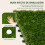 Outsunny Césped Artificial Verde 30 x 30 x 3.5 cm 2