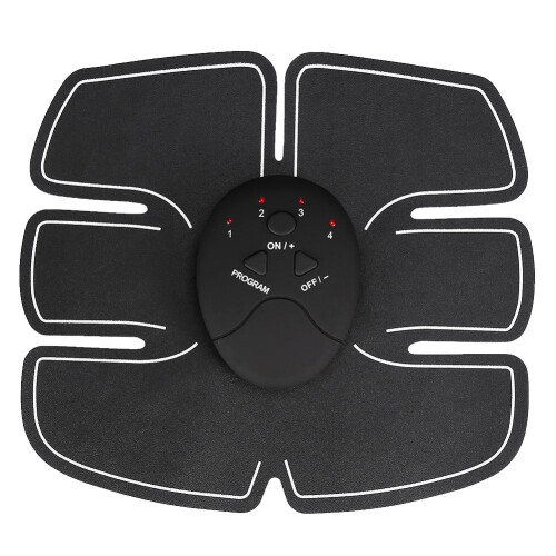 Wireless EMS Body Shaping Patch Kit - Black, Size 17.5x18.5cm