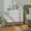 Homcom Cómoda con Cajone Blanco 80 x 30 x 80 cm 4