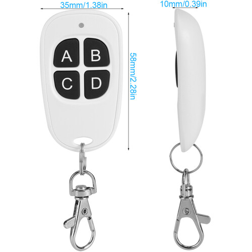 433MHz EV1527 1-4 Channel Wireless Remote Control Transmitter 1