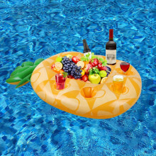 Floating Drink Holder for Pool and Hot Tub, Pineapple Party Cup Holder Bar Tray