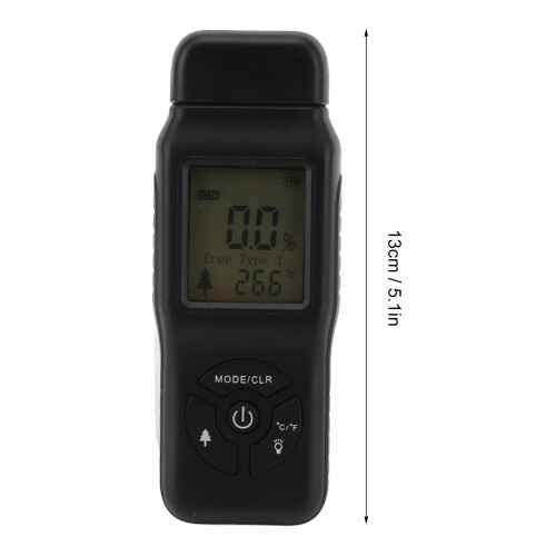 ABS Digital Wood Moisture Meter, 13cm/5.1in, 0.1% 1