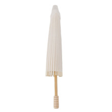 Kids Paper Umbrella Bamboo & Paper Chinese Decor 28cm/11in White DIY for Events