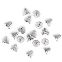 Leather Craft Repair Brass Rivets & Screws 20Pcs Flat Head Nuts 5mm