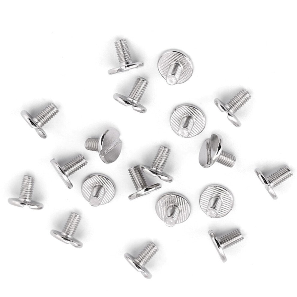 Leather Craft Repair Brass Rivets & Screws 20Pcs Flat Head Nuts 5Mm 4911392953460