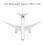 787 Alloy Airplane Model with Base, Wing 14.8 cm 2