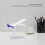 787 Alloy Airplane Model with Base, Wing 14.8 cm 7