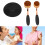 2pcs Soft Fiber Sunscreen Applicator Brush with Protective Lid 1