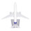 787 Alloy Airplane Model with Base, Wing 14.8 cm 14