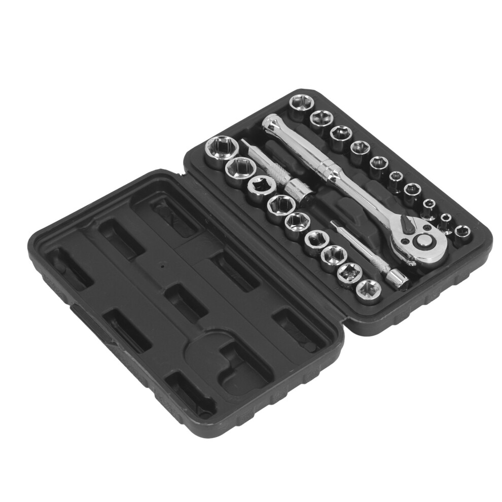 3/8Â & 1/4Â Hex Socket Wrench Set With Extension Rods, 72 Teeth Reversible Ratchet 9371388626979