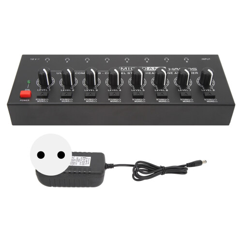 HA800S 8-Channel Headphone Amp Ultra-Compact Metal 1