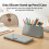 (Gray) Silicone Pencil Case - Large Capacity Upright Design 13