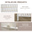 Homcom Biombo Separador Blanco 181 x 1.6 x 180 cm 4