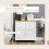 Homcom Aparador Blanco 78 x 35 x 80 cm 2