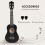 Homcom Ukelele 21 Pulgada Negro 53 x 17.5 x 6.2 cm 4