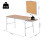 Outsunny Mesa Plegable de Camping Marrón 153 x 60 x 71 cm 3