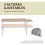 Outsunny Mesa Plegable de Camping Marrón 153 x 60 x 71 cm 5
