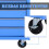 Homcom Carro de Herramienta Azul 67.5 x 33 x 77 cm 7