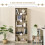 Homcom Librería Marrón 63 x 29.5 x 176 cm 2