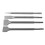 4Pcs Round Shank Chisel Bit Kit 40CR for Concrete 14
