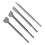 4Pcs Round Shank Chisel Bit Kit 40CR for Concrete 12