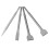 4Pcs Round Shank Chisel Bit Kit 40CR for Concrete 8