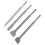 4Pcs Round Shank Chisel Bit Kit 40CR for Concrete 6