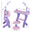 Homcom Piano Infantil Rosa 55 x 24 x 83 cm 3