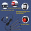 Car interior lights, 12V multicolor LED strip light for dashboard lighting, waterproof kit with function 3