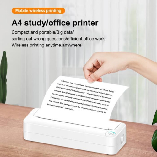 A4 Thermal Printer - UVERBON - Model x8 - Bluetooth - Portable - 203 DPI 1