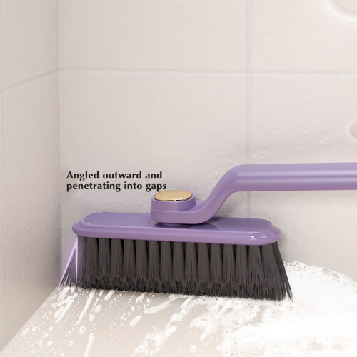 (Purple) Durable Floor Brush for Bathroom & Kitchen 1