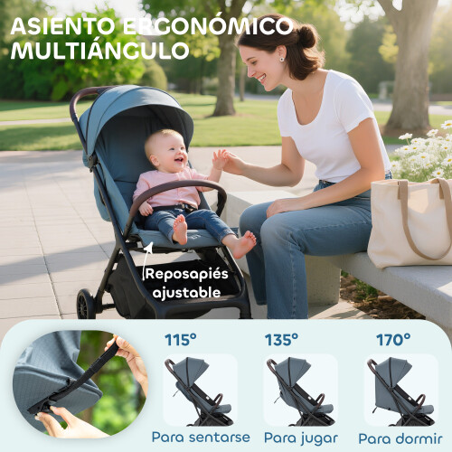 Silla de Paseo Azul 87 x 50 x 103 cm 1