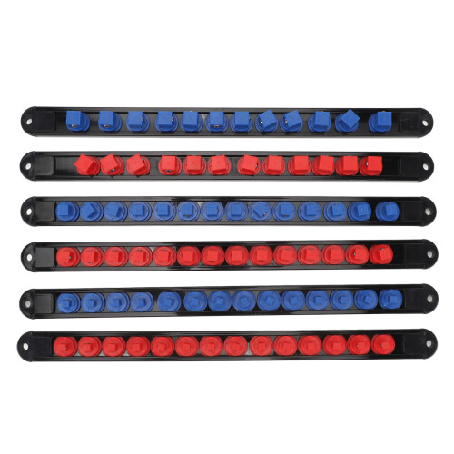 6Pcs Socket Organizer 360 Swivel Removable End Cap 1/4, 3/8, 1/2 Inch 2