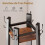 Homcom Perchero de Pie Marrón 34.8 x 34.8 x 179 cm 5
