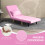 Homcom Sofá Cama Individual Rosa 72 x 75 x 85 cm 6