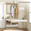 Homcom Mueble de Entrada Marrón 90 x 10 x 91 cm 4