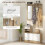 Homcom Mueble de Entrada Marrón 90 x 10 x 91 cm 5