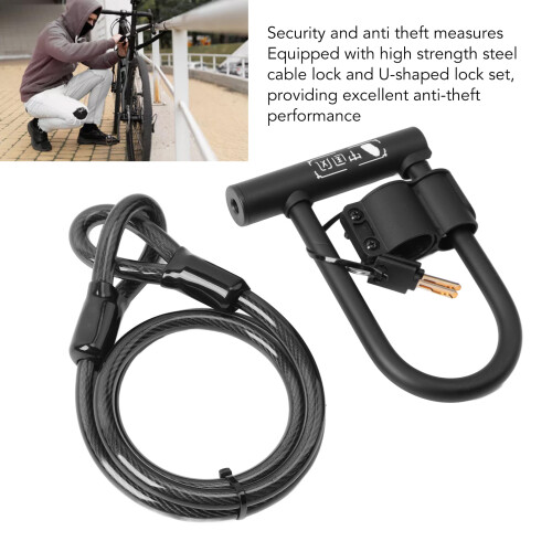U Lock MTB U-Shaped - 12mm Steel Zn Black 2