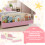 Cama Infantil Rosa 150 x 77 x 60 cm 3