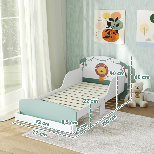 Cama Infantil Verde 150 x 77 x 60 cm 2