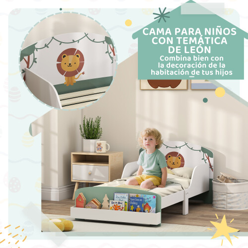 Cama Infantil Verde 150 x 77 x 60 cm 2