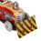 Small Wind Up Pushdozer Vintage Toy 1