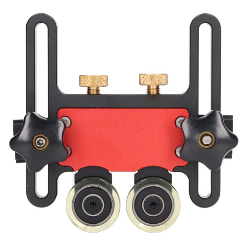 Table Saw Stock Roller Double-Wheel Sliding Feed Guide Aluminium 2