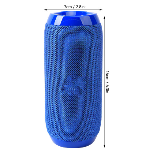 Blue 1200mAh Waterproof Double Diaphragm 16x7x7cm 1