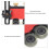Table Saw Stock Roller Double-Wheel Sliding Feed Guide Aluminium 9